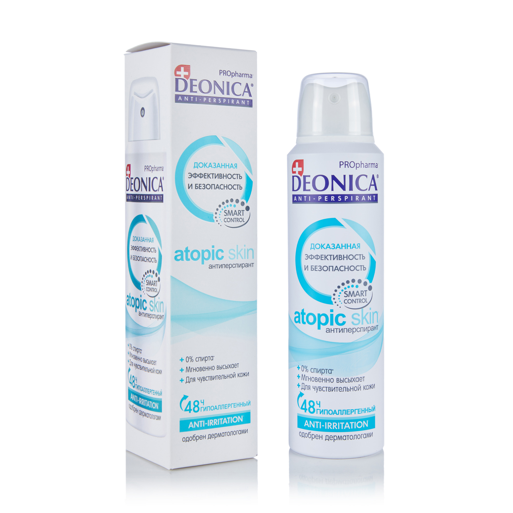 

Жіночий антиперспірант-спрей Deonica PROpharma Atopic Skin 48H, 150 мл