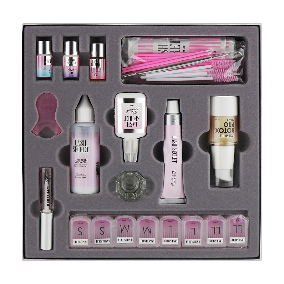 

Уцінка! Premium-набір для ламінування вій Lash Secret (суміші в баночках)