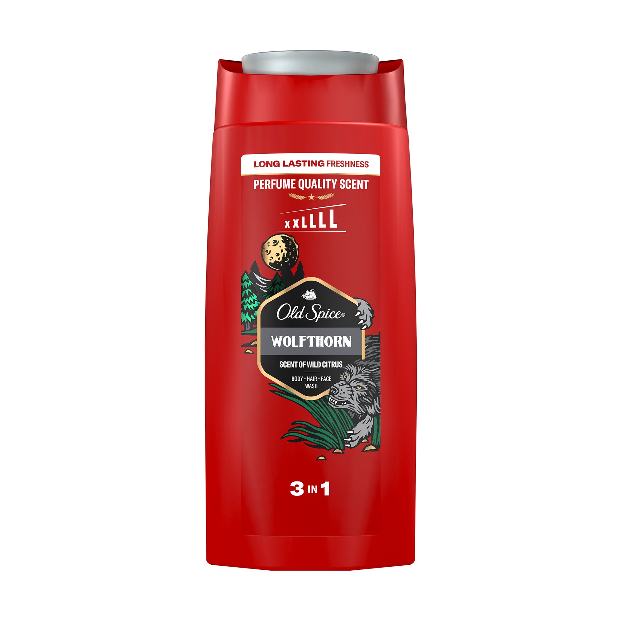 

Гель для душу та шампунь 3 в 1 Old Spice Wolfthorn, 675 мл