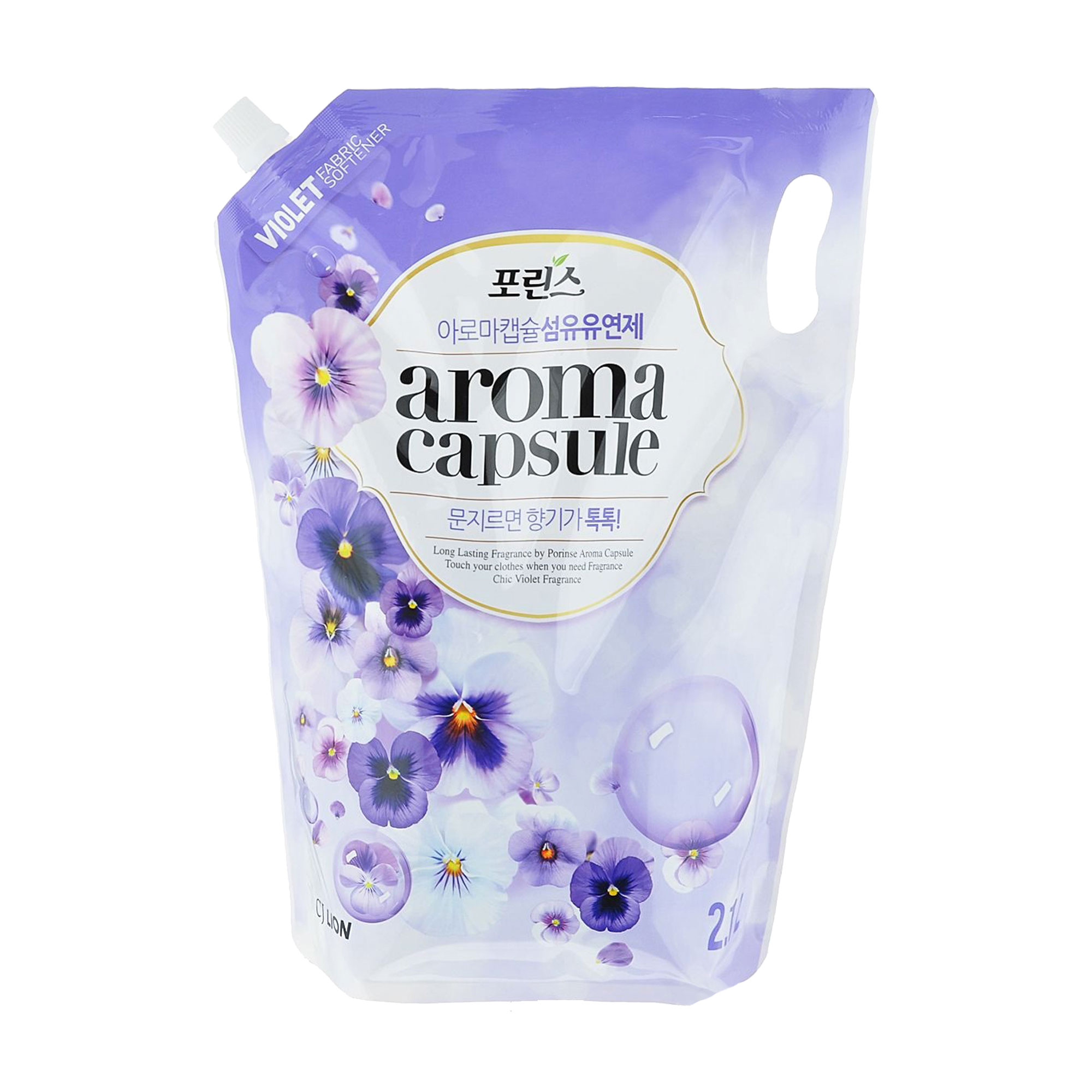 

Кондиціонер для білизни Lion Porinse Aroma Capsule Violet з екстрактом фіалки, 2.1 л