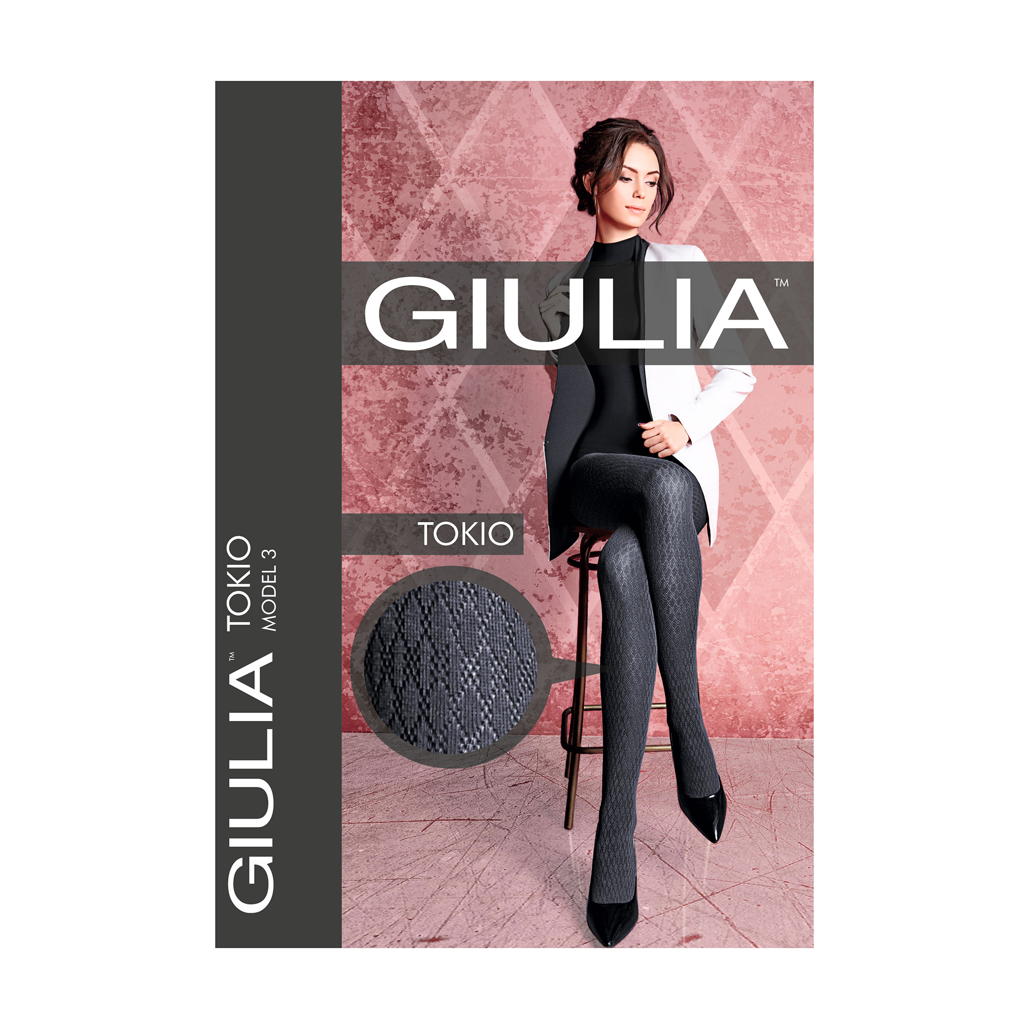 

Теплі колготки жіночі Giulia Tokio (3) без шортиків, 150 DEN, Iron, розмір 2