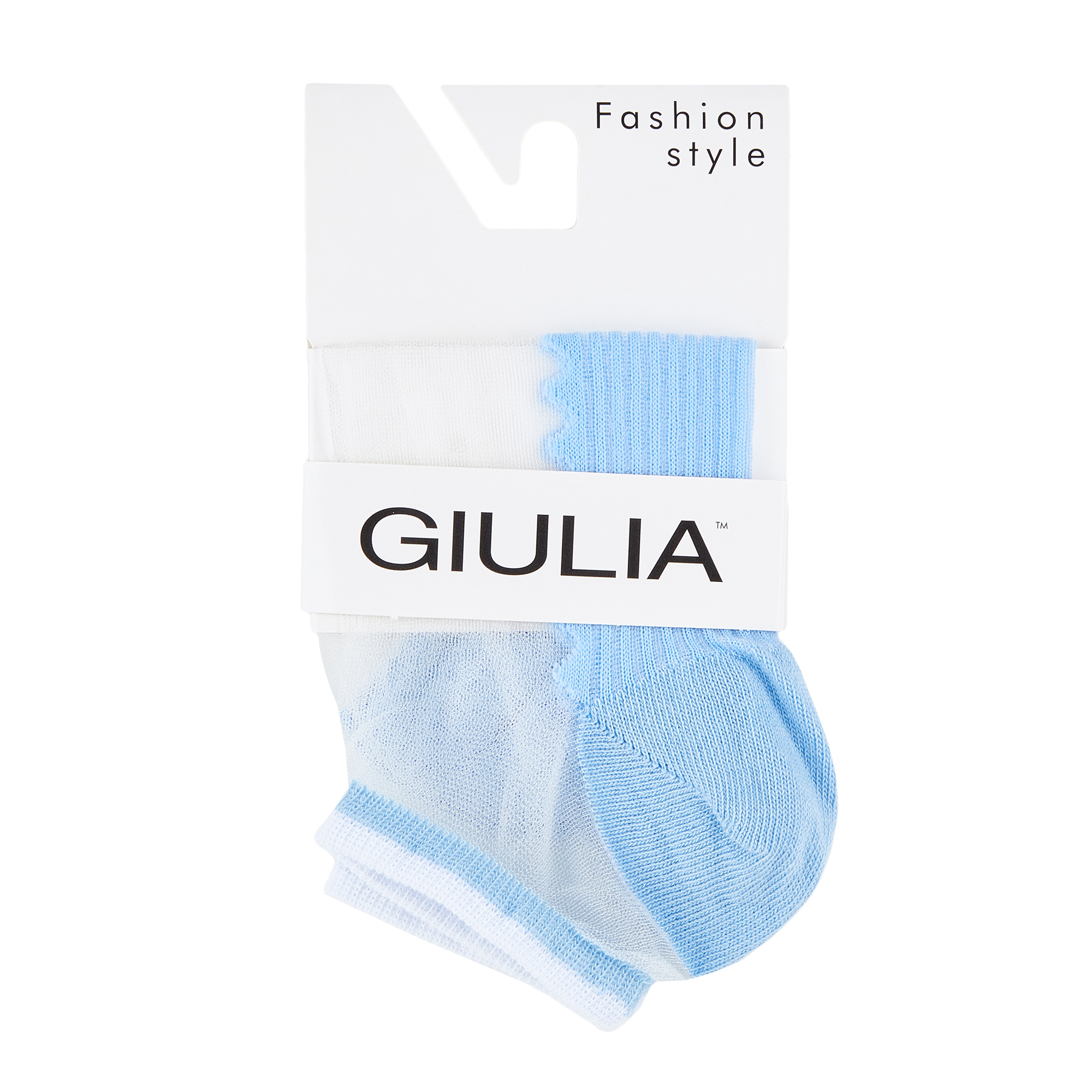 

Фантазійні шкарпетки жіночі Giulia WS1 Cristal-029 короткі, Baby Blue, розмір 36-38