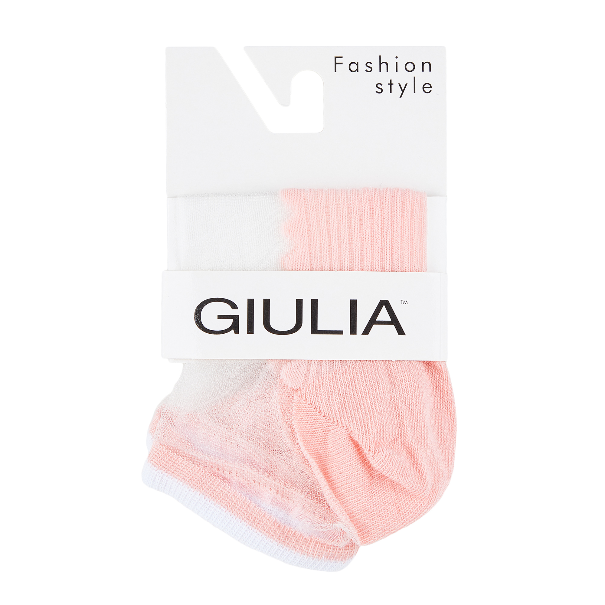 

Фантазійні шкарпетки жіночі Giulia WS1 Cristal-029 короткі, Geranium, розмір 36-38