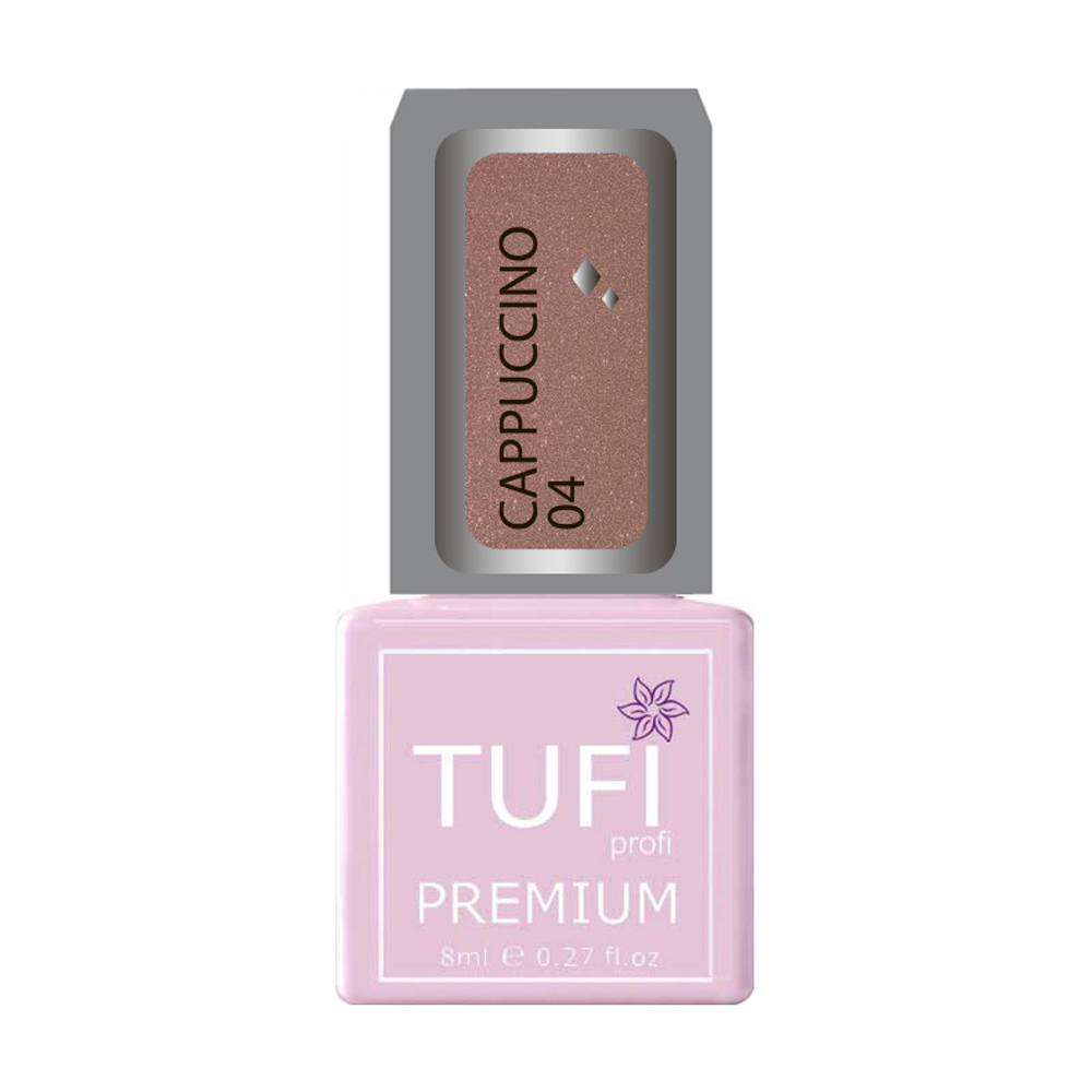 

Уцінка! Гель-лак для нігтів Tufi Profi Premium Cappuccino 04 Мідний, 8 мл