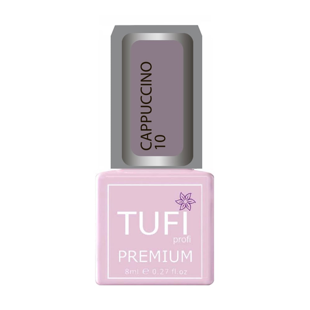 

Уцінка! Гель-лак для нігтів Tufi profi Premium Cappuccino 10 Тауп, 8 мл