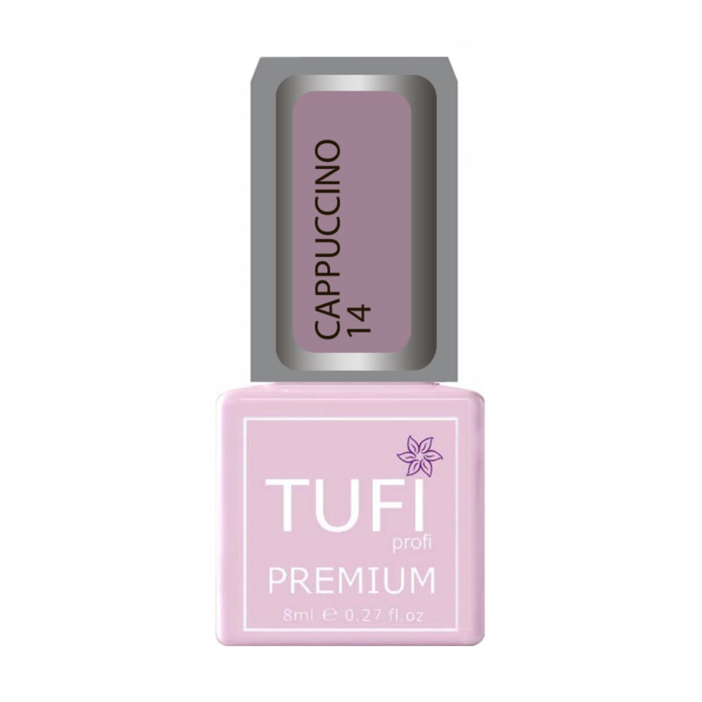 

Уцінка! Гель-лак для нігтів Tufi Profi Premium Cappuccino 14 Латте, 8 мл