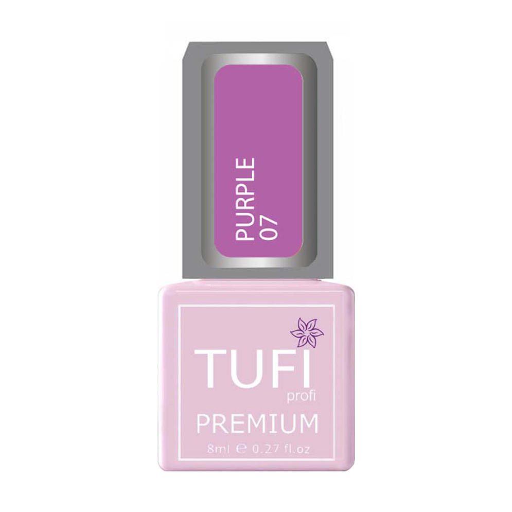 

Уцінка! Гель-лак для нігтів Tufi Profi Premium Purple 07 Бузковий, 8 мл