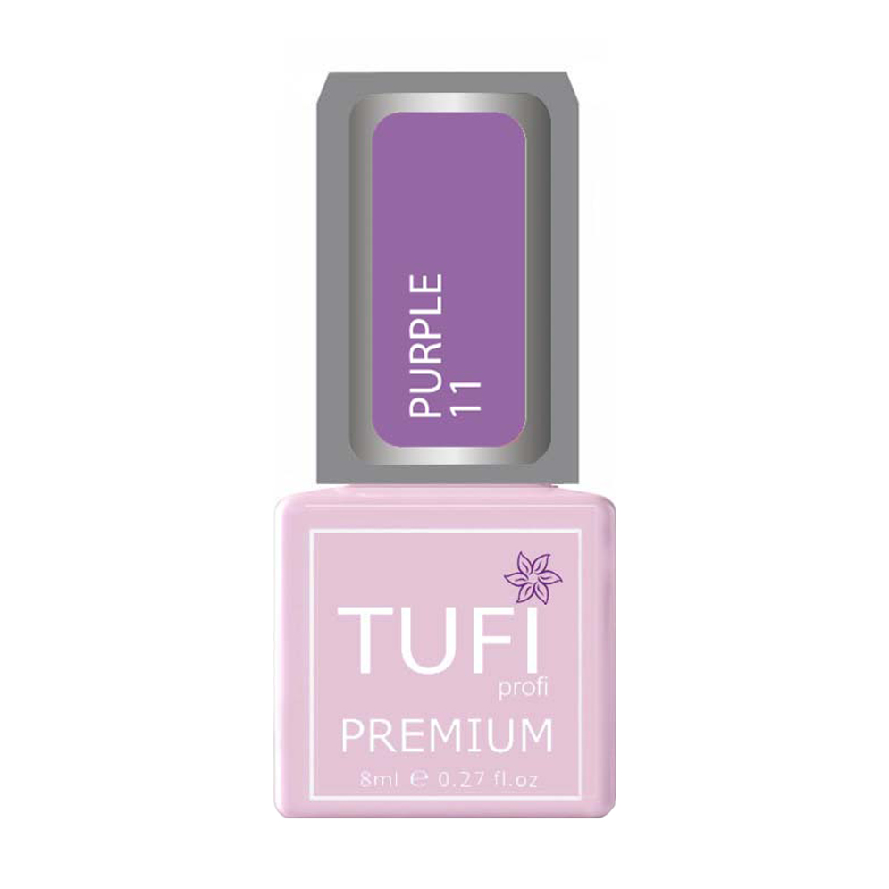 

Уцінка! Гель-лак для нігтів Tufi Profi Premium Purple 11 Лавандовий, 8 мл