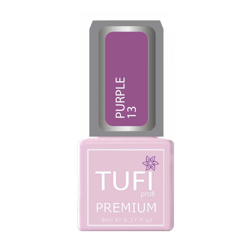 

Уцінка! Гель-лак для нігтів Tufi profi Premium Purple 13 Вишневий, 8 мл