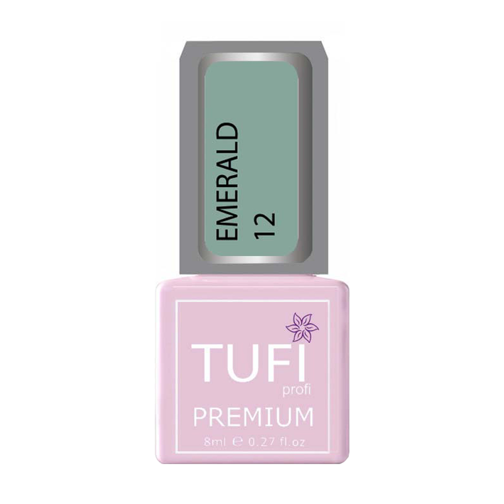 

Уцінка! Гель-лак для нігтів Tufi Profi Premium Emerald 12 Середземне море, 8 мл