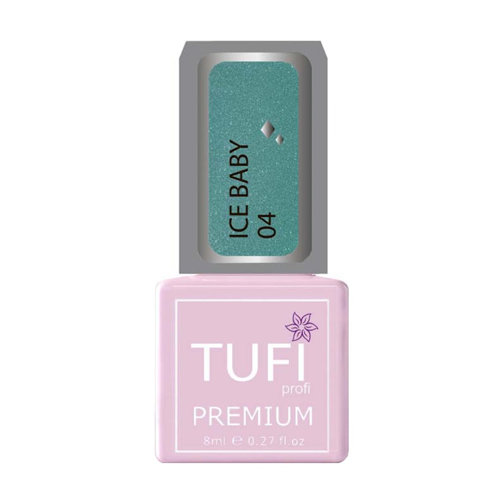 

Гель-лак для нігтів Tufi profi Premium Ice baby 04 Ісландія, 8 мл