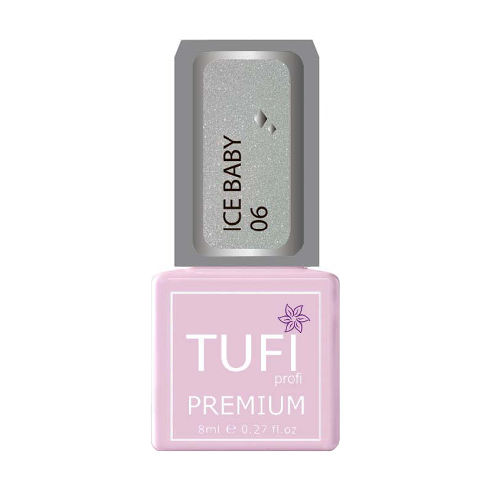 

Уцінка! Гель-лак для нігтів Tufi Profi Premium Ice baby 06 Біла королева, 8 мл