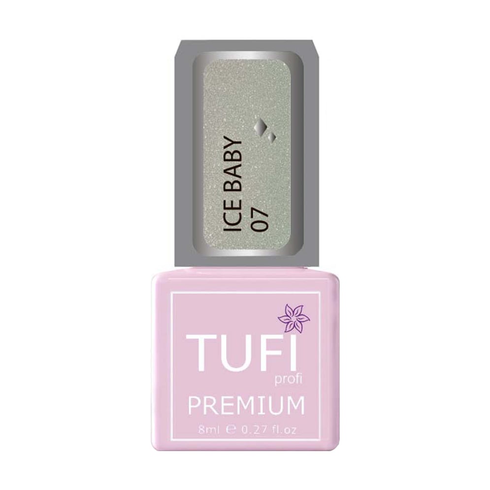 Уцінка! Гель-лак для нігтів Tufi Profi Premium Ice baby 07 Холодне серце, 8 мл