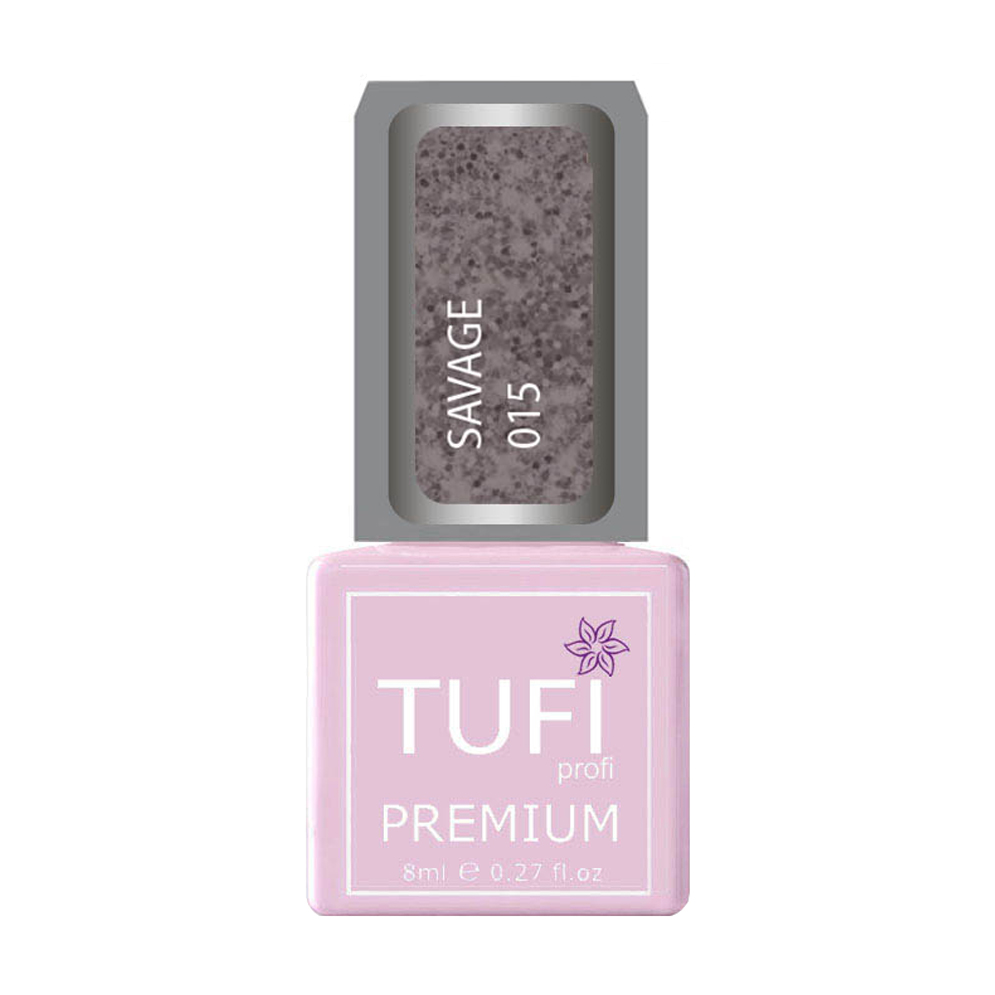 

Гель-лак для нігтів Tufi profi Premium Savage 015 Світловідбивний Луксор, 8 мл