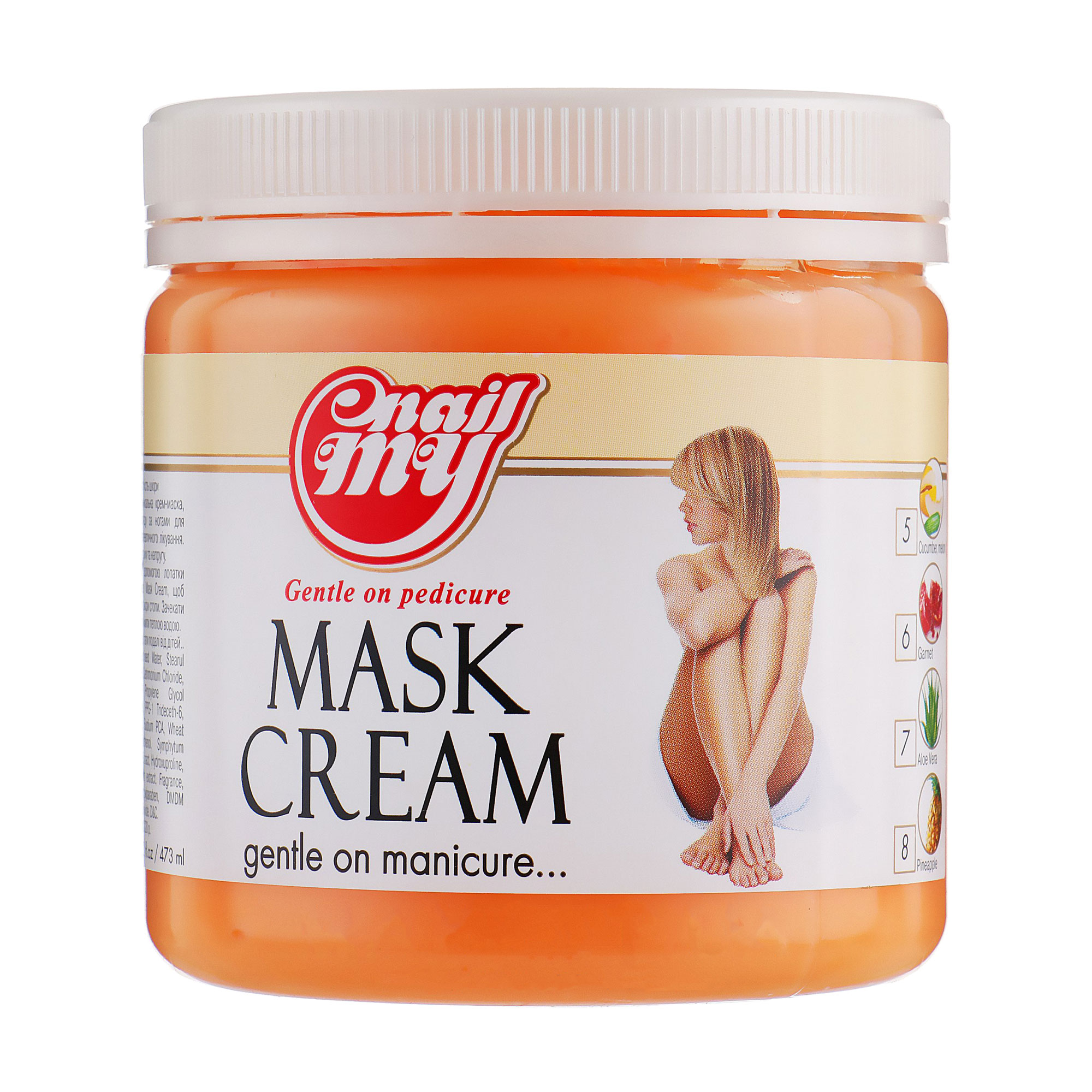 

Зволожувальна маска для рук та тіла My Nail Mask Cream Мандарин, 473 мл