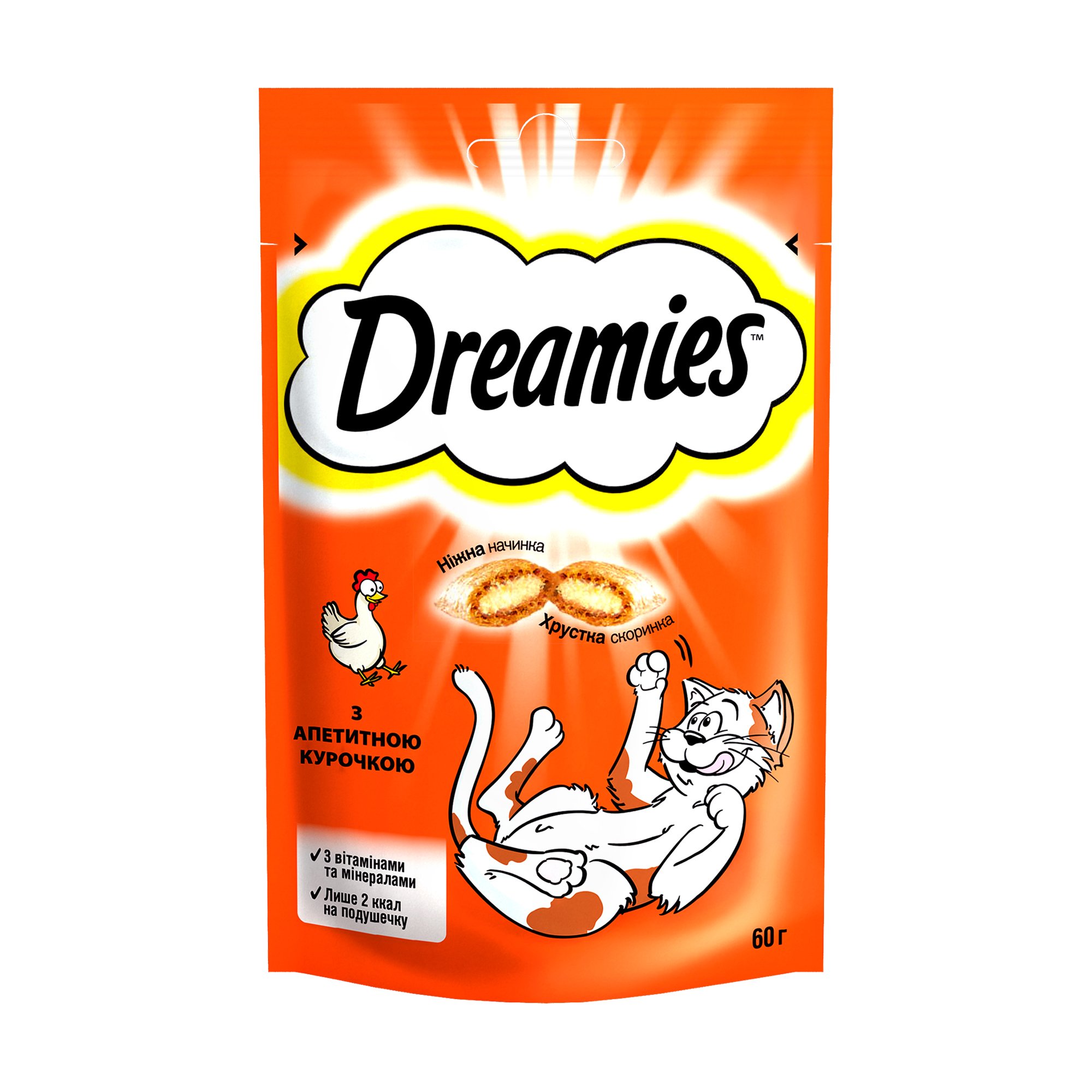 

Ласощі для кішок Dreamies з куркою, 60 г