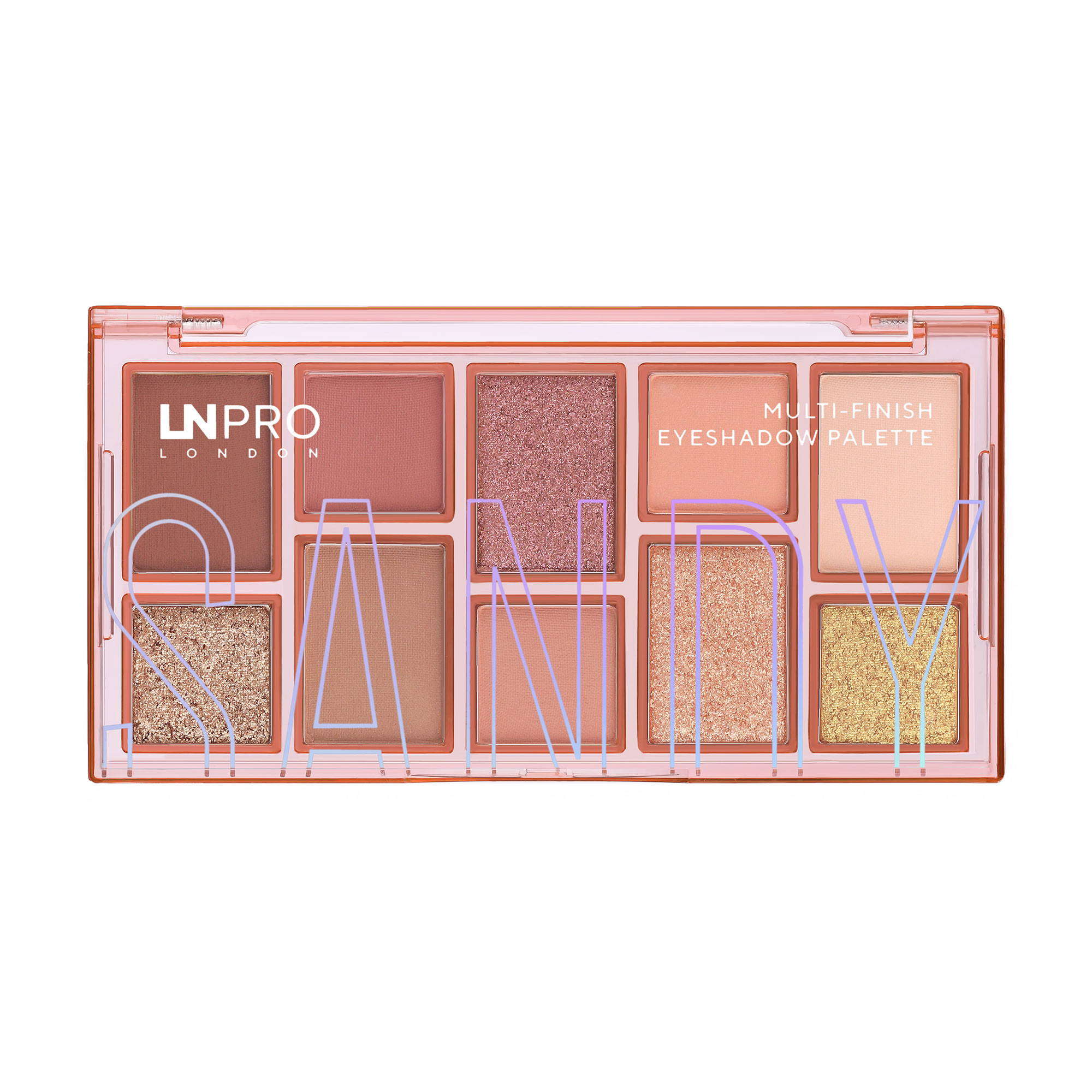 

Палетка тіней для повік LN Pro Multi-Finish Eyeshadow Palette 401 Sandy, 10 г