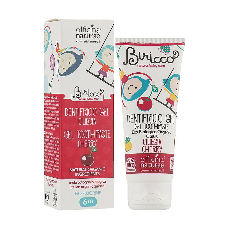 

Уцінка! Дитяча органічна зубна паста Officina Naturae Toothpaste Gel Cherry з вишневим смаком, 75 мл