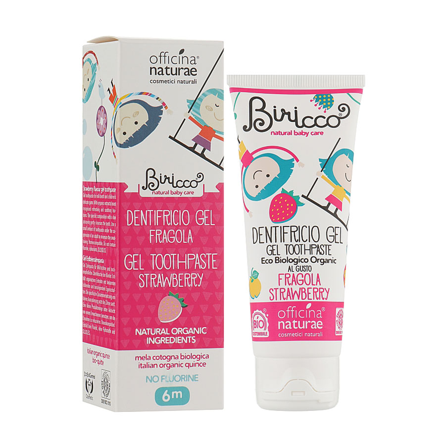 

Уцінка! Дитяча органічна зубна паста Officina Naturae Toothpaste Gel Strawberry з полуничним смаком, 75 мл