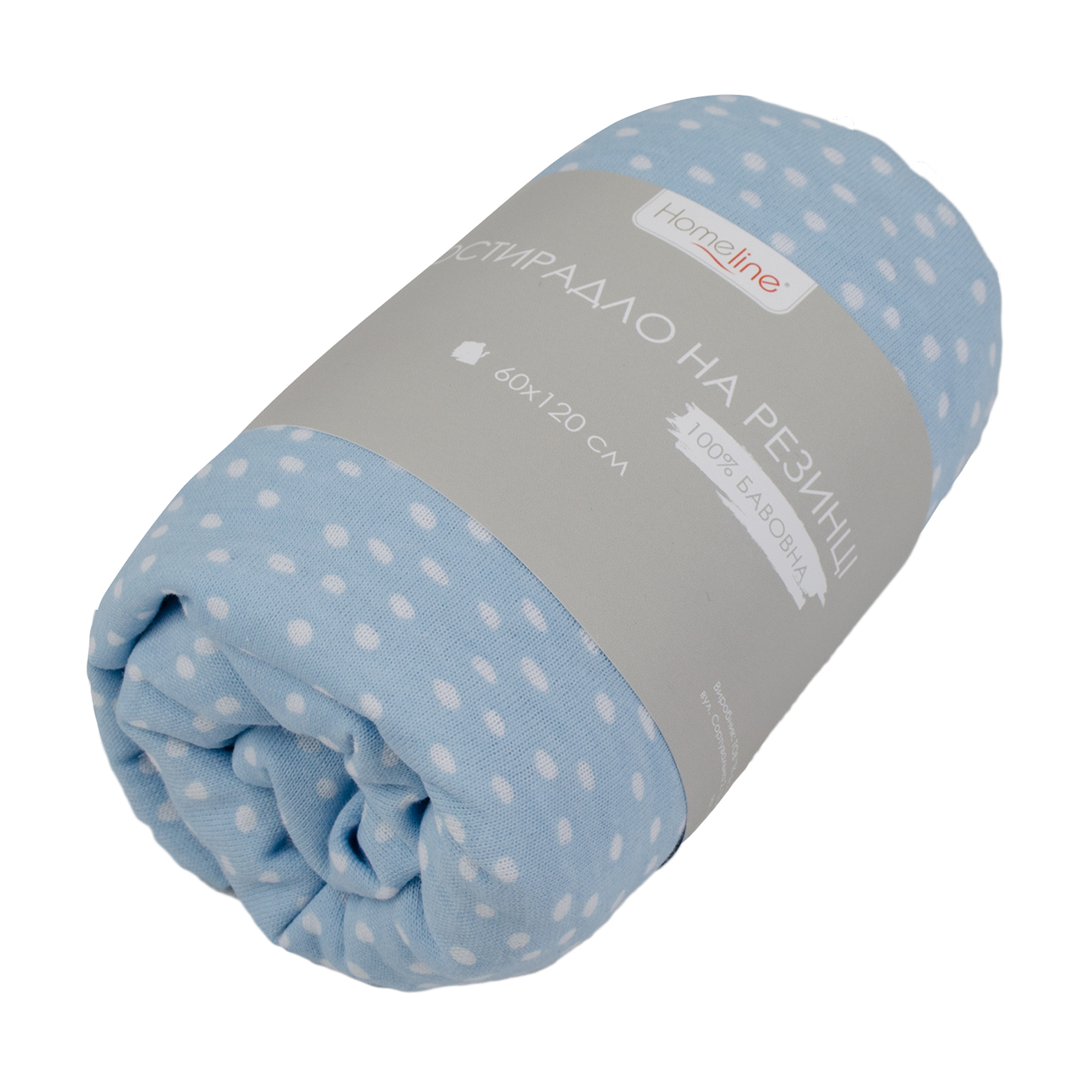 

Трикотажне простирадло на резинці Home Line сніжинки, 60*120 см (159616)