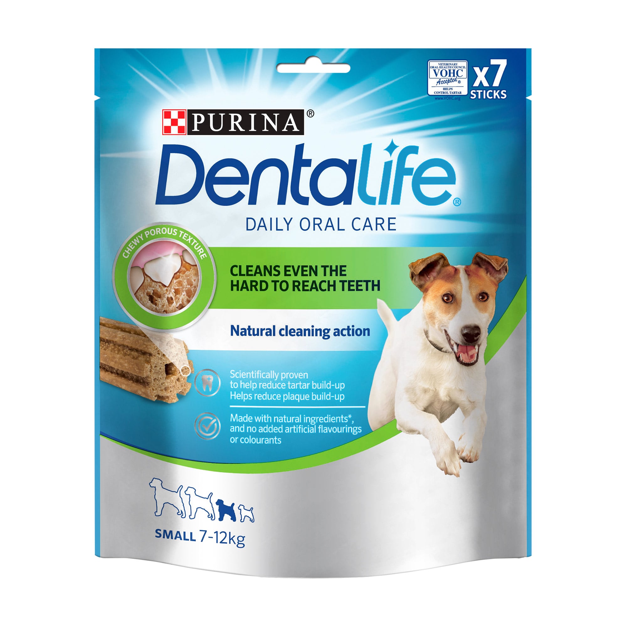 

Ласощі для дорослих собак малих порід Purina Denta Life Small для здоров'я зубів і ясен, 115 г