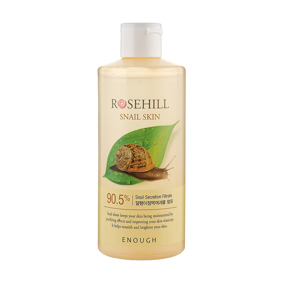 

Багатофункціональний тонер для обличчя Enough Rosehill Snail Skin 90% з муцином равлика, 300 мл