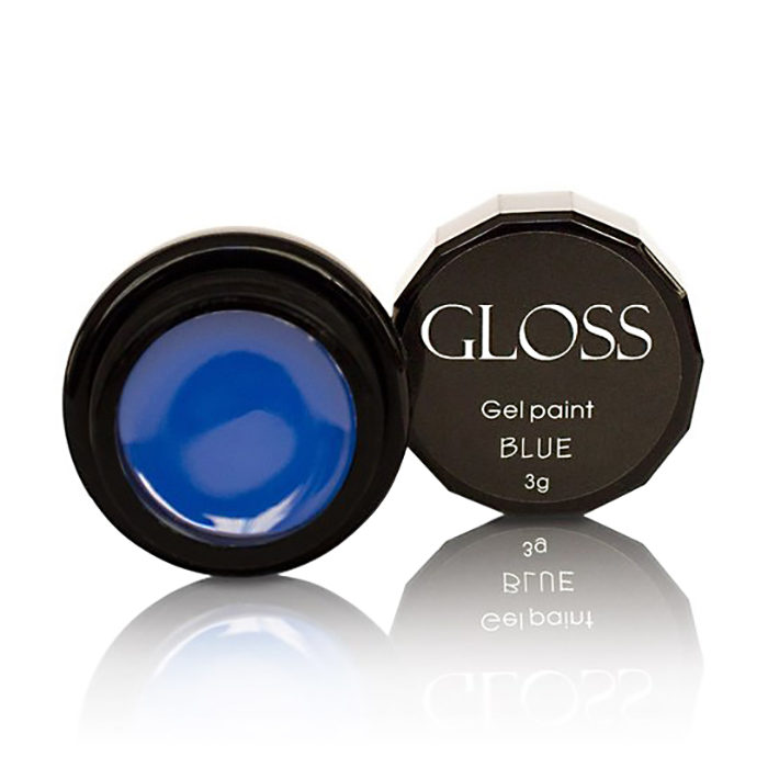 

Уцінка! Гель-фарба для нігтів Gloss Gel Paint Blue, 3 г