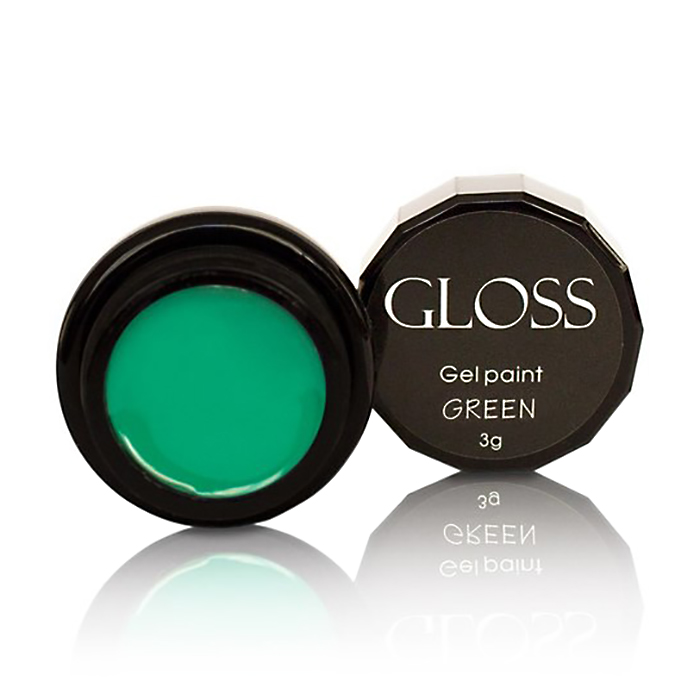 

Уцінка! Гель-фарба для нігтів Gloss Gel Paint Green, 3 г