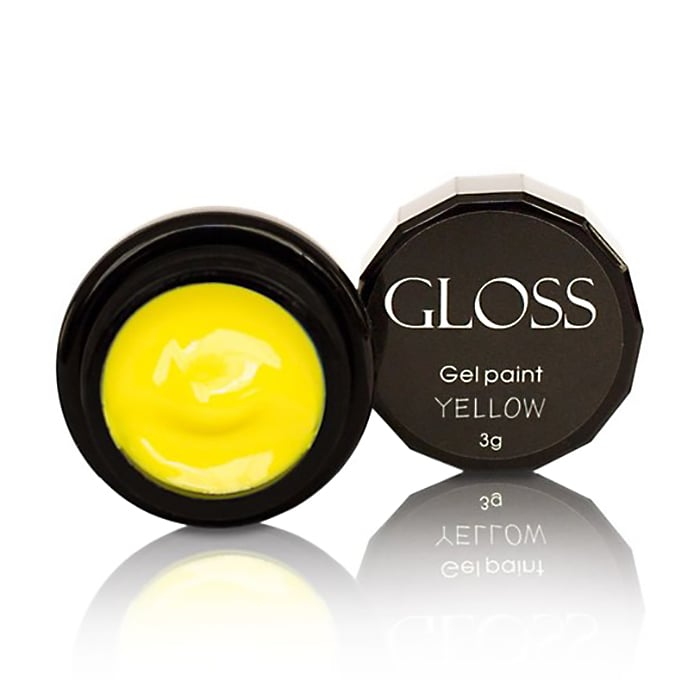 

Уцінка! Гель-фарба для нігтів Gloss Gel Paint Yellow, 3 г