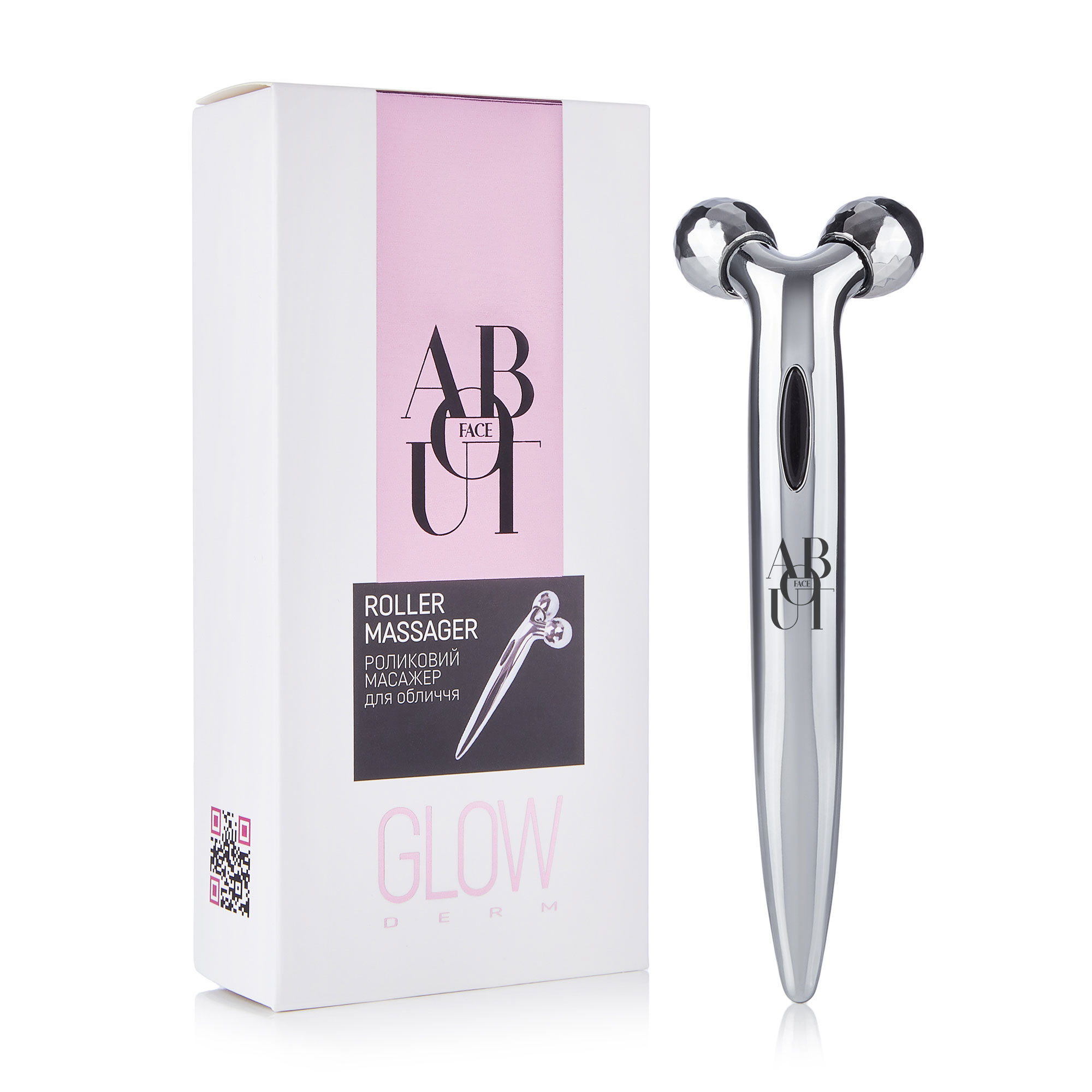 

Роликовий масажер для обличчя ABOUT face Roller Massager