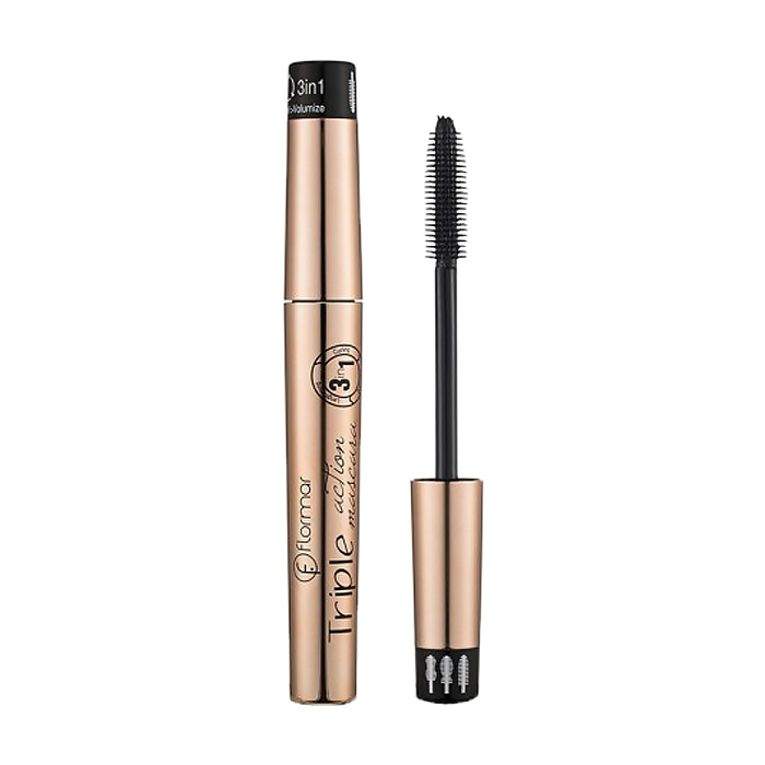 

Подарунок! Туш для вій Flormar Triple Action Mascara Black, 8 мл