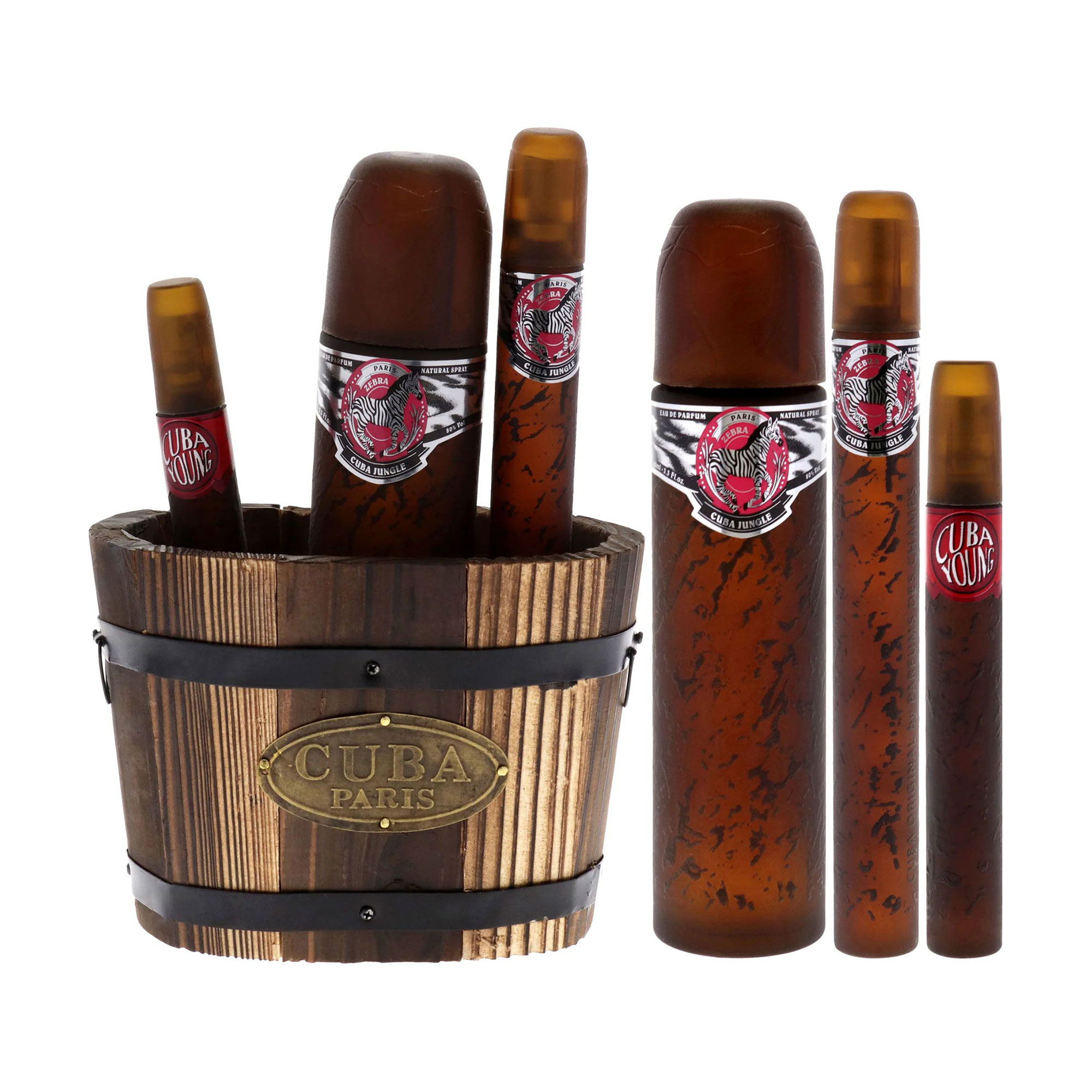 

Парфумований набір жіночий Cuba Paris Cuba Jungle Zebra (парфумована вода, 100 мл + парфумована вода, 35 мл + парфумована вода, 15 мл)