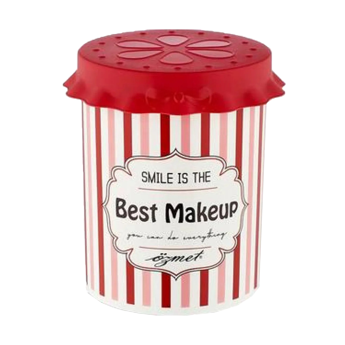 

Пластиковий контейнер для зберігання сипучих продуктів Ozmet Smile з кришкою, 13*10 см, 800 мл (301)