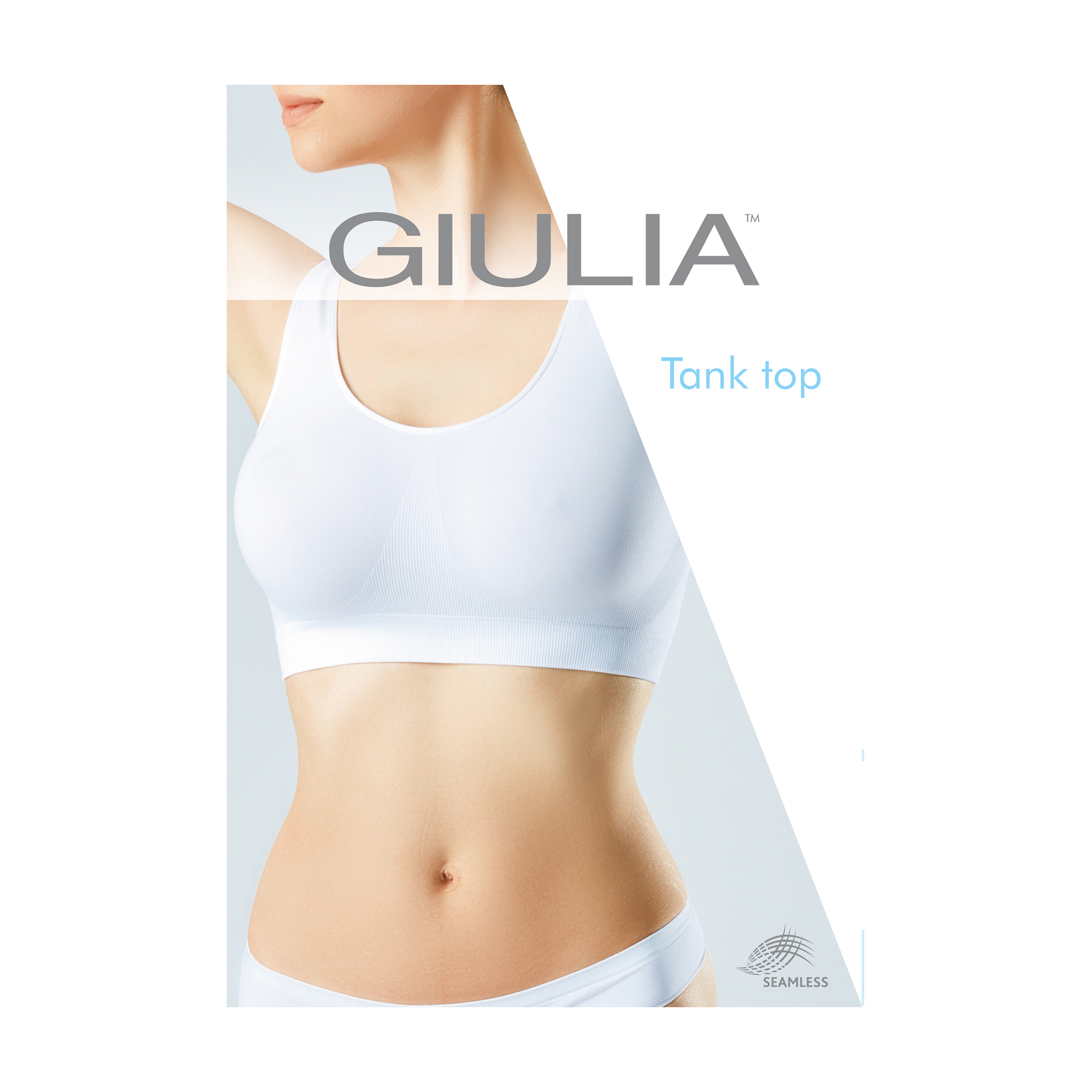 

Безшовний топ жіночий Giulia Tank Top на широких бретелях, Spring Lake, розмір S/M