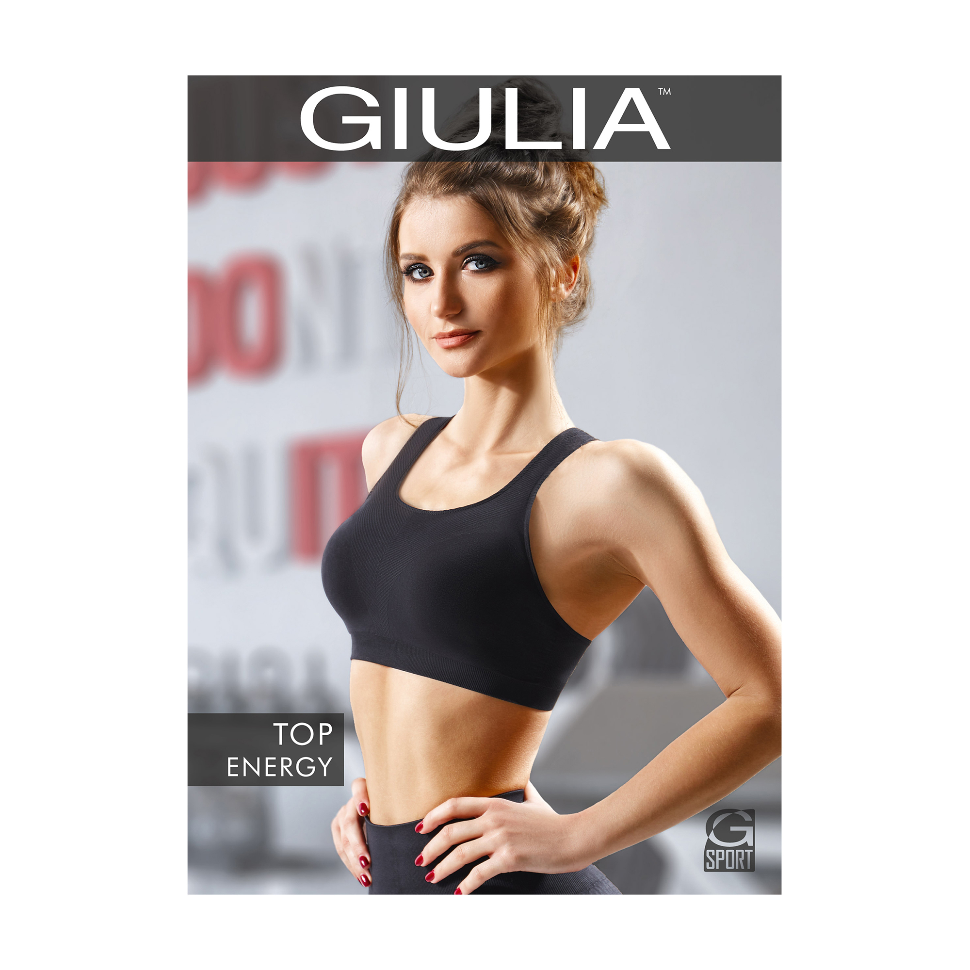 

Спортивний безшовний топ жіночий Giulia Top Energy, Deep Taupe, S/M