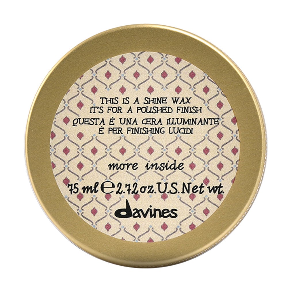

Віск для укладання волосся Davines More Inside Shine Wax легкої фіксації, для глянцевих образів з ефектом сяяння, 75 мл