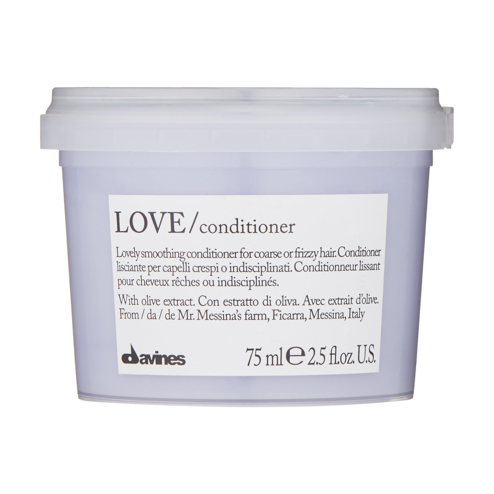 

Кондиціонер для волосся Davines Love Smoothing Conditioner для розгладження неслухняного та хвилястого волосся, 75 мл
