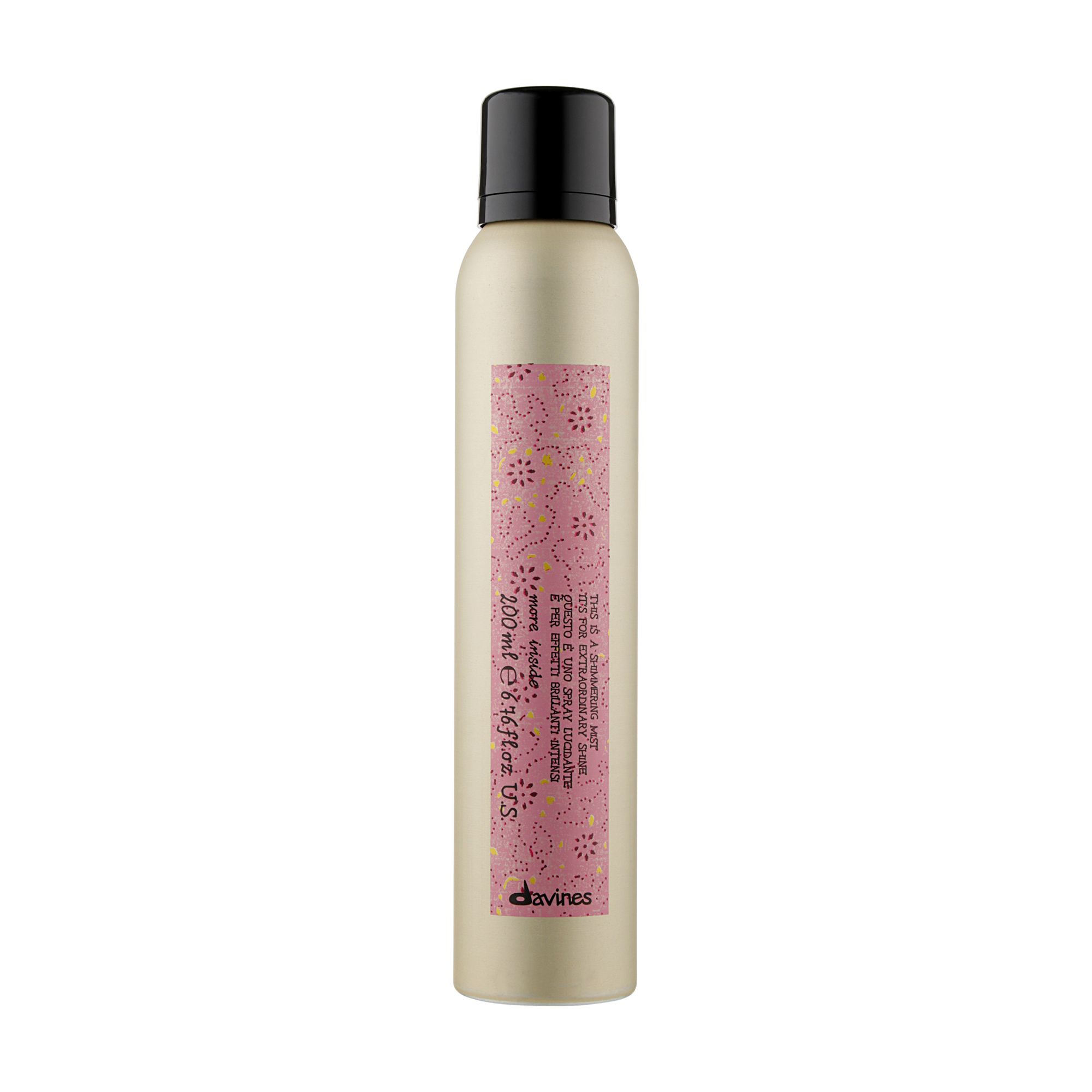 

Мерехтливий спрей Davines More Inside Shimmering Mist для виняткового блиску волосся, 200 мл