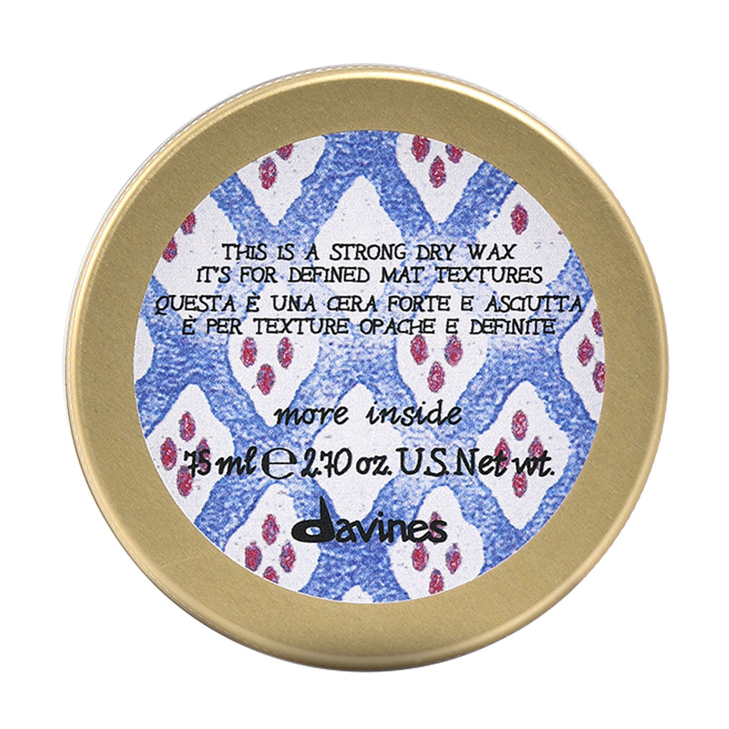 

Сухий віск для волосся Davines More Inside Strong Dry Wax сильної фіксації, для текстурних матових акцентів, 75 мл