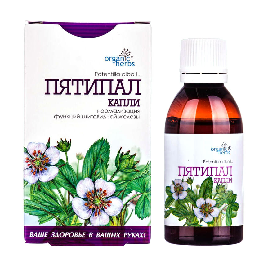 

П'ятипал ФітоБіоТехнології Organic Herbs в краплях, 50 мл