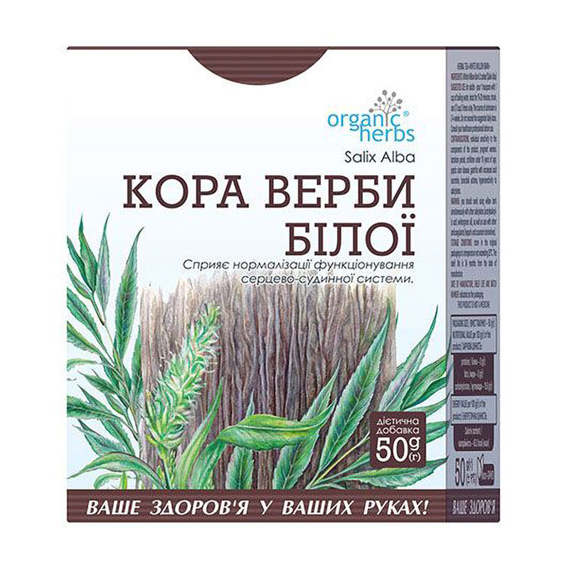 

Фіточай ФітоБіоТехнології Organic Herbs Кора верби білої, 50 г