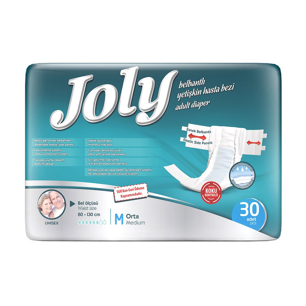 

Підгузки для дорослих Joly з еластичними боковинами, розмір 2 Medium, 30 шт