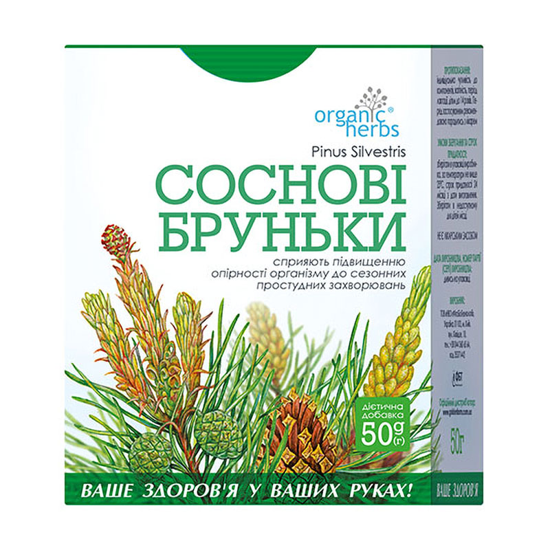 

Фіточай ФітоБіоТехнології Organic Herbs Соснові бруньки, 50 г