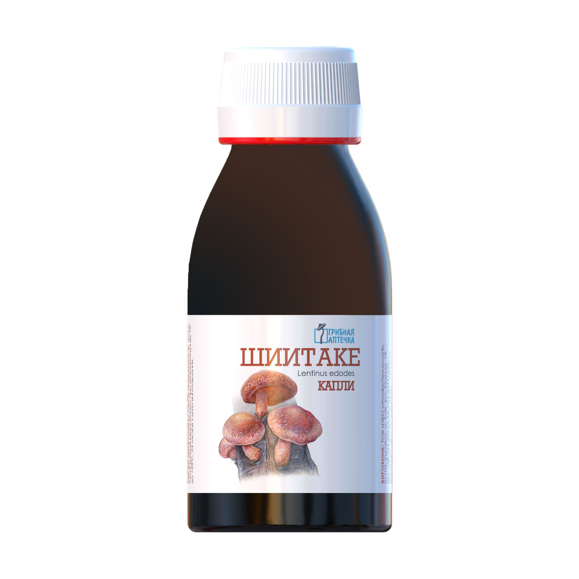 

Уцінка! Шиїтаке ФітоБіоТехнологіі Lentinus Edodes Грибна аптечка в краплях, 100 мл