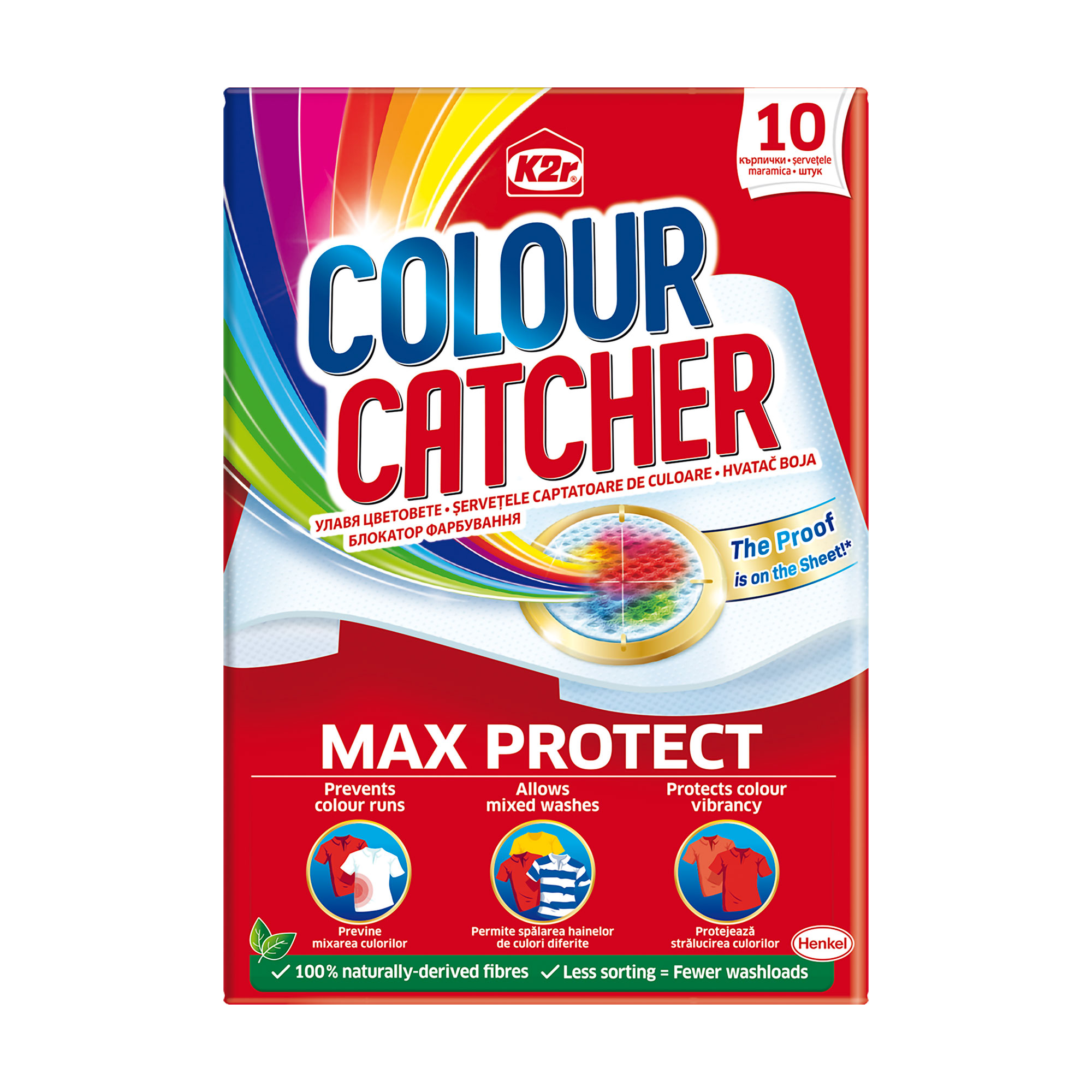 

Уцінка! Кольоропоглинальні серветки K2r Colour Catcher, 10 шт