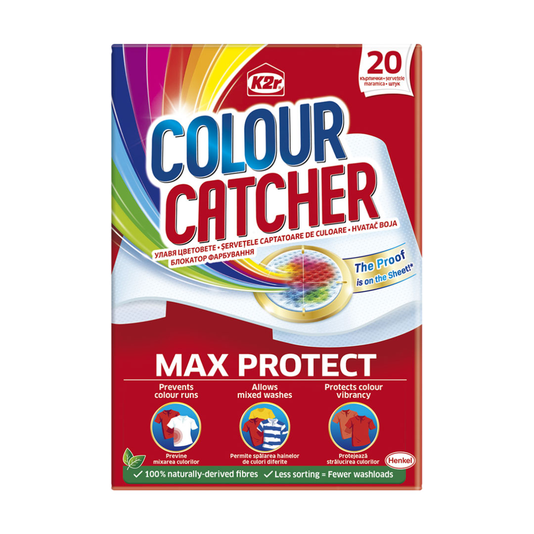 

Кольоропоглинальні серветки K2r Colour Catcher, 20 шт