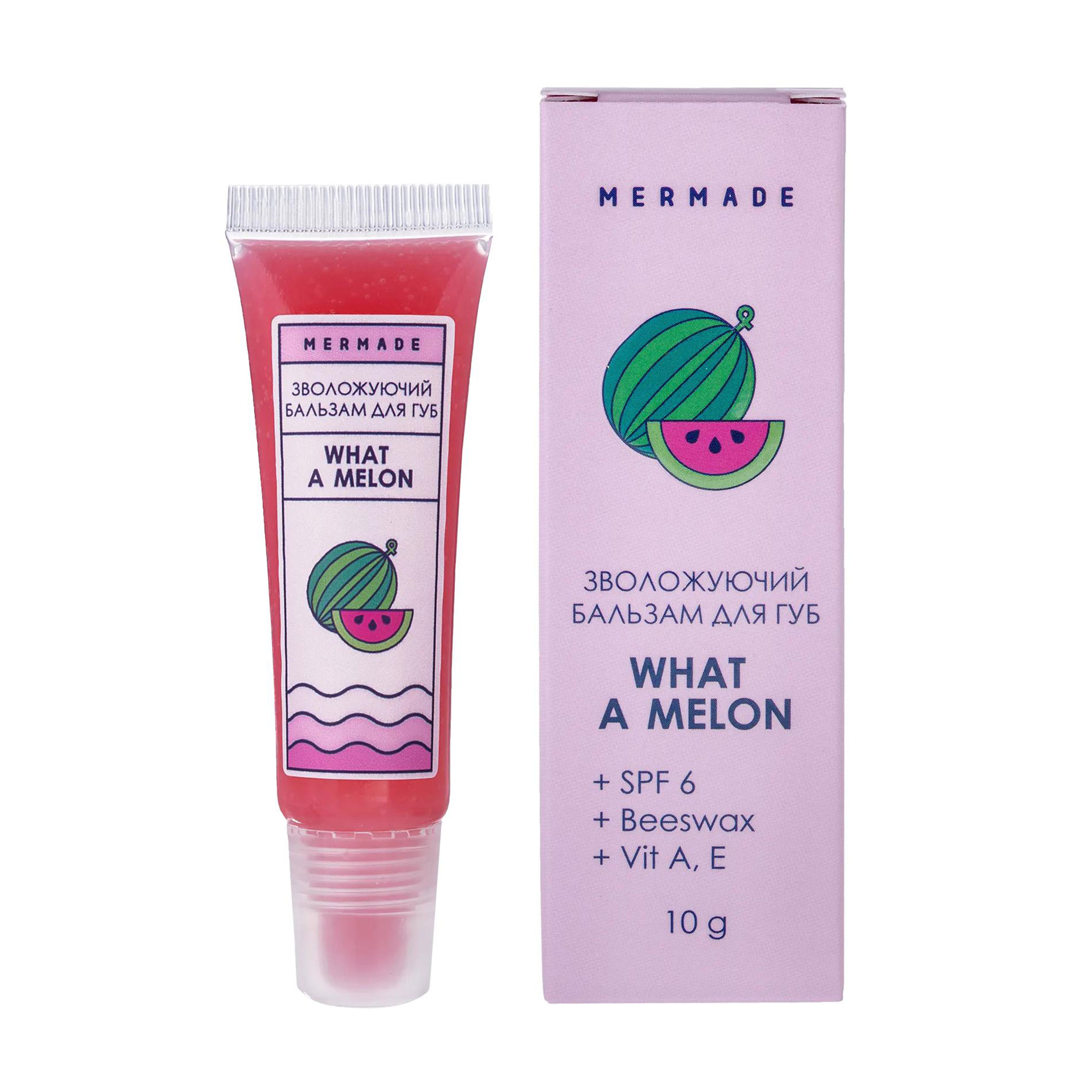 

Зволожувальний бальзам для губ Mermade What a Melon SPF 6, 10 мл