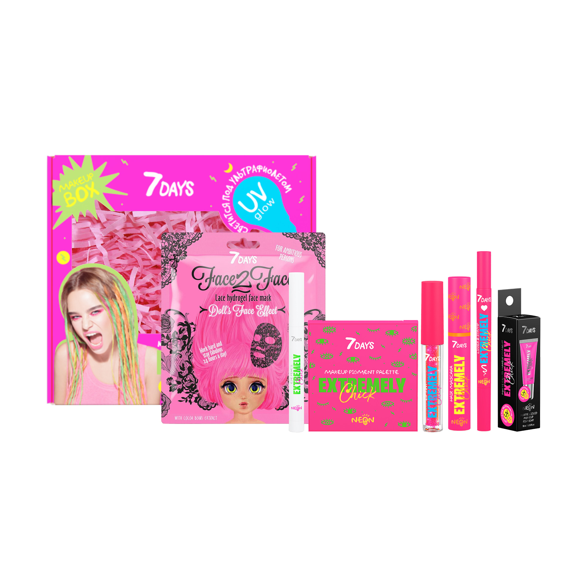 

Подарунковий набір 7 Days Exstremely Pink Panther, 7 предметів