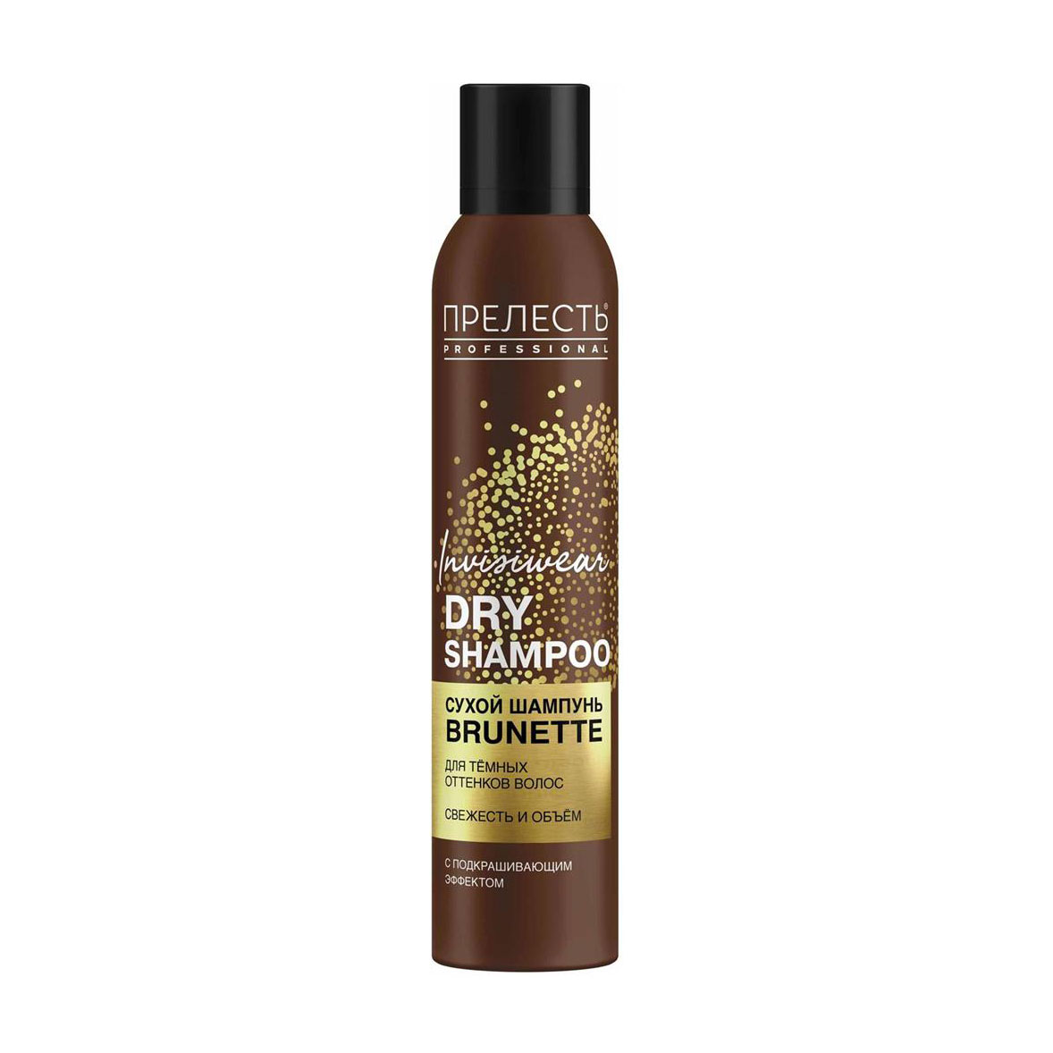 

Сухий шампунь для волосся Прелесть Professional Invisiwear Dry Shampoo з ефектом підфарбовування, для брюнеток, 200 мл
