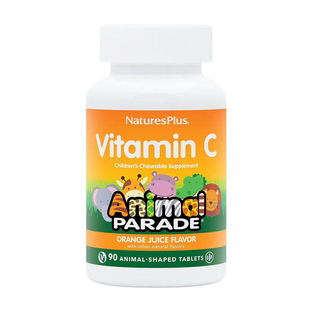 

Вітамін С для дітей NaturesPlus Animal Parade зі смаком апельсина, 90 жувальних таблеток